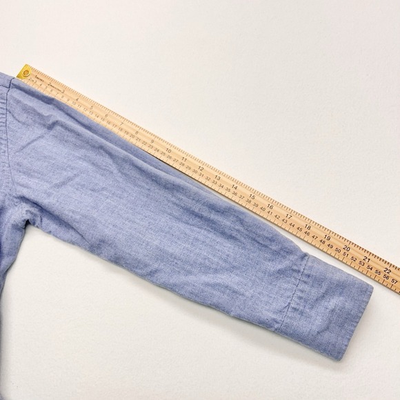 Canali Shirt Mens L Blue‎ Button Down Long Sleeve Made In Italy Dress Cotton - Picture 7 of 12